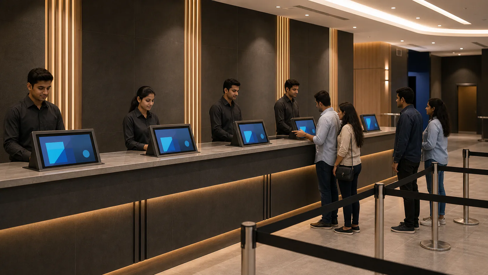 Multiplex Billing-Counter Touch Display Integration
